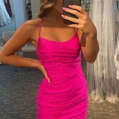 Home · SofieProm · Online Store Powered by Storenvy Hocoming Dresses, Hot Pink Homecoming, Homecoming Inspo, Hot Pink Homecoming Dress, Prom Dress Off The Shoulder, Hot Pink Bodycon, Hoco Inspo, Tight Prom Dresses, Bodycon Dress Homecoming