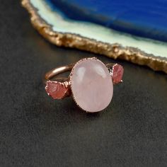 GemFormingStudio D E T A I L S Rose Quartz Ring | Brass Ring | Gemstone Ring | Handmade Ring | Brass Jewelry | Ring For Her | Ring For Women | Size: 17 x 13 mm Weight: 4.90 Gram Material: Brass Polish: All Polish Available . Contact us for wholesale prices. R I N G S https://www.etsy.com/in-en/shop/GemFormingStudio?section_id=22783374 B E A D S https://www.etsy.com/in-en/shop/GemFormingStudio?section_id=22828835 W A N D S https://www.etsy.com/in-en/shop/GemFormingStudio?section_id=22997040 C H A Rhinestone Bridal Jewelry, Engagement Roses, Stone Ring Design, Brass Polish, Clear Crystal Earrings, White Opal Ring, Her Ring, Ring Ruby, Diamond Wedding Rings Sets