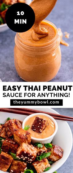 this is an easy thai peanut sauce for any thing you want to try it out