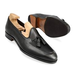 UNLINED TASSEL LOAFERS IN BLACK RUSTICALF Black Tassel Loafers With Rubber Sole, Black Tassel Loafers With Leather Sole, Black Slip-on Tassel Loafers With Leather Sole, Black Slip-on Tassel Loafers With Rubber Sole, Black Tassel Loafers Slip-on Closed Toe, Black Slip-on Tassel Loafers With Closed Toe, Black Slip-on Tassel Loafers With Plain Toe, Black Plain Toe Slip-on Tassel Loafers, Classic Black Slip-on Tassel Loafers