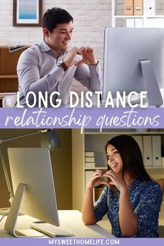 If you and your honey live far apart, try these long distance relationship questions to see how you can make your relationship closer and more connected. Long Distance Conversation Topics, Long Distance Questions, Long Distance Relationship Conversation, Games For Long Distance Couples, Long Distance Relationship Reunion Video, Long Distance Couples Meeting, Long Distance Relationship Questions, Intimate Questions For Couples, Date Night Questions