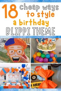 Blippi Construction Party, Blippi Cricut Projects, Blippi Party Activities, Blippi Birthday Party Activities, Blippi Birthday Theme, Blippi Party Food Ideas, Blippi Diy Party, Blippi Decorations Diy, Blippi Birthday Party Decorations Diy