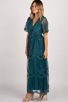 Dark Turquoise Lace Mesh Overlay Maxi Dress– PinkBlush Turquoise Boho Dress, Mob Dresses Bohemian, Turquoise Lace Dress, Boho Wedding Guest Outfit Summer, Boho Mother Of The Groom Dresses Summer, Teal Mother Of The Bride Dresses, Boho Mother Of The Bride Dresses Bohemian, Casual Mother Of The Groom Dresses, Mother Of Groom Dresses Spring