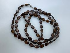 "Vintage 42\" Necklace With Oval Brown Faux Wood Plastic Beads Used" Wedding Necklaces, Wedding Jewellery Necklace, Plastic Beads, Faux Wood, Wedding Necklace, Wedding Jewelry, Jewelry Necklaces, Necklaces, Beads