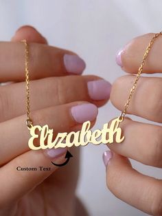 Color:Yellow Gold \nMaterial:Stainless Steel \nProduction Technology:Laser Cutting \nPlating:18K Gold Plated \n Attire For Wedding, Word Necklace, Fashion Words, Bridesmaid Attire, Engraved Pendant, Bridesmaid Gifts Jewelry, Personalized Pendant, Engraved Necklace, Stainless Steel Pendant