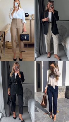 Professional Attire For Women, Smart Casual Women Outfits, Interview Outfits Women, Casual Work Outfits Women, Fashionable Work Outfit, Professional Work Outfit, Casual Office Wear, Corporate Attire