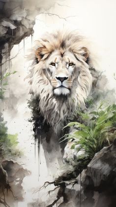 Drawing of a beautiful lion with a fluffy mane in gray colors. stock images Tiger Canvas Art, Abstract Lion, Colors Illustration, Lion Photography, Lion Drawing, Beautiful Lion, Spirit Animal Art