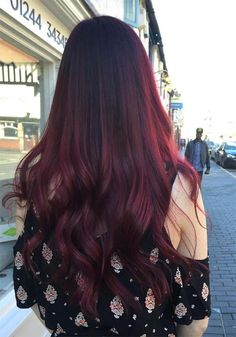 Velvet Red Hair, Deep Burgundy Hair, Pelo Color Vino, Burgundy Balayage, Blond Rose, Vibrant Red Hair, Auburn Balayage, Light Burgundy, Wine Hair