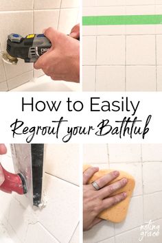 how to easily regour your bathtub