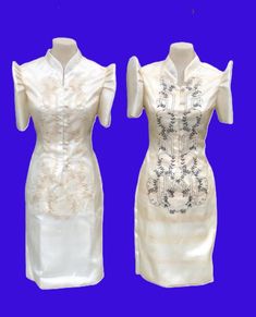 Filipiniana Barong Dress is made from high quality materials. Imported from the Philippines. Barong Dress, The Philippines, Festival Season, Philippines, Beauty Book, Art Collection, Dress Outfits, Bathing Beauties, Festival