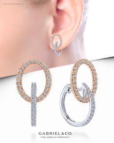 14K White-Rose Gold 20mm Diamond Huggie Drop Earrings. EG13702T45JJ #GabrielNY #DiamondJewelry #FineJewelry#FineJewelry#FashionJewelry#UniqueJewelry#GiftIdeas#UniqueGifts #Earrings #FashionEarrings #HoopEarrings#WhiteRoseGoldEarrings Silver Earrings With Timeless Design For Anniversary, Timeless Rose Gold Earrings For Everyday Luxury, Elegant Everyday Luxury Earrings With Halo Design, Luxury Formal Earrings With Timeless Design, Modern Rose Gold Earrings For Everyday Luxury, Luxury Timeless Silver Earrings, Luxury Timeless Design Earrings For Formal Occasions, Fine Jewelry Earrings For Anniversary With Timeless Design, Fine Jewelry Earrings With Timeless Design For Anniversary