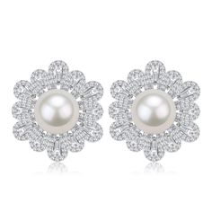 9-10mm Floral Freshwater Pearl Earrings Adorn yourself with our exquisite 9-10mm Sunflower Pearl Earrings, a perfect blend of nature and sophistication. These earrings feature lustrous pearls intricately crafted into charming sunflower designs, adding a touch of timeless elegance to any ensemble. Elevate your style with this unique floral accessory, a symbol of beauty and grace. Materials: AAAA Freshwater Pearls, Size 9-10mm, 925 sterling silver Product Information Pearl Type Freshwater Origin C Elegant Flower-shaped Pearl Earrings For Formal Occasions, Elegant Formal Pearl Earrings With Flower Shape, Elegant Formal Flower-shaped Pearl Earrings, Elegant Flower Shape Pearl Drop Earrings, Formal Pearl Drop Flower-shaped Earrings, Elegant Pearl White Flower-shaped Earrings, Elegant Flower-shaped Pearl Earrings For Anniversary, Pearl White Flower Shaped Earrings For Formal Occasions, Elegant Silver Pearl Earrings With Flower Shape