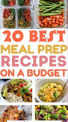 20 best meal prep recipes on a budget