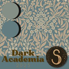 the cover to dark academy's 2012 - 2013 year book, with an image of flowers