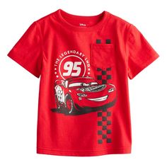 Give his wardrobe a refresh with this toddler boys' Cars pocket graphic tee from Jumping Beans. ©Disney/Pixar Click on this ADAPTIVE GUIDE to find out about fit, functionality and more! Give his wardrobe a refresh with this toddler boys' Cars pocket graphic tee from Jumping Beans. ©Disney/Pixar Click on this ADAPTIVE GUIDE to find out about fit, functionality and more! FEATURES Crewneck Short sleeves Chest pocket Cars graphic on chest Sensory-friendly seams Tag freeFABRIC & CARE Cotton, polyeste Disney Shirts Boys, Cars Birthday Shirt Boys, Lightning Mcqueen 2nd Birthday Shirt, Disney Clothes For Boys, Disney Boy Tshirt, Spiderman Shirt, Jumping Beans, Disney Pixar Cars, Summer Boy