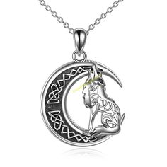 Specification: Size:1.31*0.93inch(33.3*23.6 mm) Color: Silver Chain: for Wolf Lover Women Men Girls Material: 925 Silver Package Include: 1* Necklace1* Delicate jewelry box1* Gift bag1* Maintenance instruction1* Silver polishing cloth Moon Shaped Jewelry With Chain For Gifts, Silver Moon Phase Jewelry For Anniversary, Silver Jewelry With Moon Charm For Gift, Mother's Day Sterling Silver Moon Charm Jewelry, Mother's Day Sterling Silver Jewelry With Moon Charm, Sterling Silver Moon Charm Jewelry For Mother's Day, Sterling Silver Jewelry With Moon Charm For Mother's Day, Symbolic Silver Moon Jewelry, Symbolic Moon Shaped Silver Jewelry