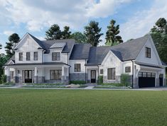 this is an artist's rendering of the country house plan