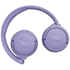 the jbl headphones are purple in color