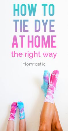 Remember tie dyeing when you were younger? I do, and I remember it being a big ordeal. It turns out, it’s so much easier than I remember. Here’s how to tie dye at home, and how we had a blast dyeing these tie dye socks together. How To Make Pink, Socks Diy