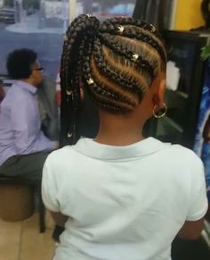 Little Black girls' 40  Braided Hairstyles | New Natural Hairstyles Hairstyles For Black Curly Hair, Curly Hair Kids, Toddler Braided Hairstyles, Braiding Hairstyles, Blonde Balayage Highlights, Lil Girl Hairstyles, Kid Braid Styles, Ghana Braids, Black Curly