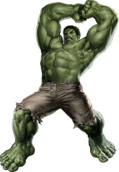 an image of the incredible hulk from avengers comics, with his hands on his hips