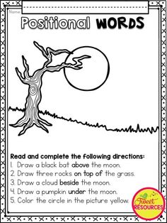 the worksheet for reading and writing words with an image of a tree on it