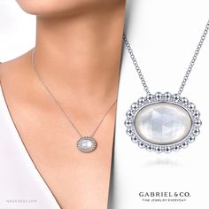 925 Sterling Silver Rock CrystalGreenish white mop Pendant Necklace NK6536SVJXM #GabrielNY #DiamondJewelry #FineJewelry #GabrielAndCo #UniqueJewelry #FineJewelry#FashionJewelry#UniqueJewelry#GiftIdeas#UniqueGifts #DiamondJewelry #Jewelry #LadiesNecklaces#FashionLadiesNecklaces#SilverNecklaces#SilverFashionNecklaces #Necklaces #DiamondNecklace #GoldNecklace Fine Jewelry Collection, Rock Crystal, Shop Necklaces, Diamond Jewelry, Womens Necklaces, Diamond Necklace, 925 Silver, Gold Necklace, Fine Jewelry