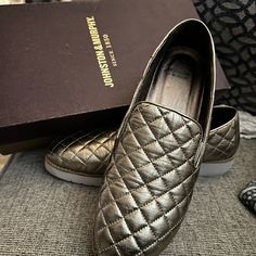 Gold, Never Worn Johnston And Murphy Shoes, Johnston Murphy, Slip Ons, Flat Shoes Women, Loafer Flats, Loafers, Slip On, Women Shoes, Gold