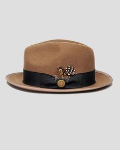 SG Trilby Fedora – Wheat - Southern Gents Different Hat Styles, Mens Dress Hats, Trilby Fedora, Masculine Fashion, Mens Fedora, Mens Hats Fashion, Fedora Hat Men, Mens Hats, Hat Styles