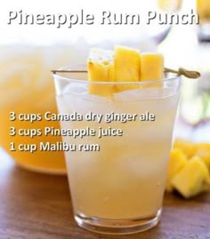 Pineapple Rum Punch, Fruity Mixed Drinks, Soup Homemade, Pineapple Drinks, Pineapple Rum