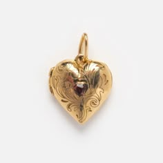 Solid Gold Locket Charm | Local Eclectic Yellow Gold Oval Jewelry With Heart Charm, Vintage Charm Pendant Jewelry Keepsake, Victorian Medallion Jewelry With Heart Charm, Keepsake Vintage Charm Pendant Jewelry, Vintage Charm Heart Pendant Jewelry For Keepsake, Vintage Heart Pendant Charm Jewelry For Keepsake, Antique Yellow Gold Jewelry With Heart Charm, Antique Heart-shaped Yellow Gold Jewelry, Victorian Locket Jewelry For Valentine's Day