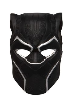 the black panther mask is shown on a white background