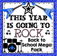 this year is going to rock back to school mega pack with music instruments and stars