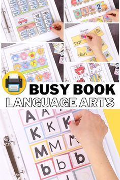 the busy book language arts is an easy way to teach children how to use it