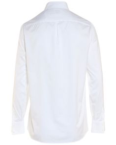 Brunello Cucinelli White Cotton Basic Sportshirt Semi-spread collar with button closure Button down front Front left chest patch pocket Long sleeves Double button straight cuffs Basic fit 100% cotton Made in Italy Evening Jumpsuit, Basic Fit, Basic Fits, Women Men Shoes, Casual Blazer, Brunello Cucinelli, Vest Dress, Handbag Accessories, White Cotton