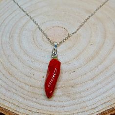 Welcome to my shop!  Red Chili Pendant, Chili  Necklace, Chili Pepper Pendant, Red Chili Charm, Pepper Jewelry , Stacked Pepper Necklace, Natural Jewelry The Necklace  are made of dried real pressed chili and resin. Due to the handmade products, the Necklace  you received will be a little difference from the images but very similar, that means you have the unique earrings in the world. The resin jewelry  are one of the best gifts for her birthday, wedding, mother's day, anniversary ,Valentine,an Red Pendant Necklace With Lobster Clasp, Red Coral Pendant Necklace, Red Coral Pendant Necklace As Gift, Red Coral Pendant Necklace For Gift, Handmade Red Necklaces For Valentine's Day, Red Coral Necklaces For Gifts, Red Necklace With Lobster Clasp For Gift, Red Coral Necklace With Lobster Clasp For Gift, Red Coral Necklace With Lobster Clasp As Gift