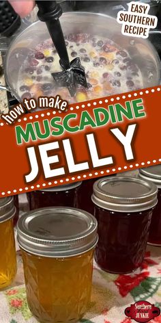 how to make muscadine jelly in mason jars