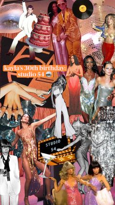 Glitz And Glam, Hen Party, 30th Birthday, Mood Board, Clothes