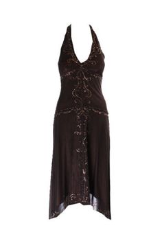 Find many great new & used options and get the best deals for Laundry By Shelli Segal Brown Sleeveless Beaded Mesh Gown 0 at the best online prices at eBay! Free shipping for many products! Grunge Dresses, 2000s Dress, Brown Dresses Formal, Nylon Skirt, Dark Red Dresses, Mesh Gown, Gown Style, Brown Pattern, Men Plus Size