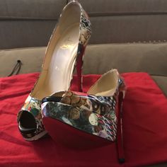 6-Inch Red Bottoms Only Worn A Couple Of Times Won’t Last Long Louboutin Red Bottoms, Christian Louboutin Red Bottoms, Red Bottoms, Selling On Poshmark, Louboutin Shoes, Christian Louboutin Shoes, Luxury Items, Shoes Women Heels, A Couple