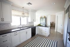 the kitchen is clean and ready for us to use it's new counter tops