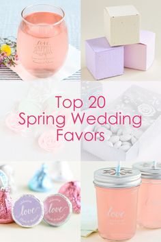 the top 20 spring wedding favors