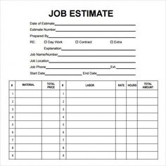 sample job sheet for employees to fill out in the form of an employee's work schedule