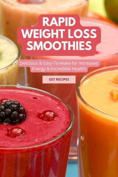 Nutritious smoothie recipes for weight loss that are easy and delicious. You will see results fast and feel great! #SmoothieDiet #SmoothieIdeas #SmoothieRecipes #HealthySmoothieRecipes #WeightLossSmoothie #WeightLossForWomen Smoothie Without Milk, Fat Burning Smoothies Belly, Diet Smoothies, Fat Burning Smoothie Recipes, Nutritious Smoothie Recipes, Nutrient Packed Smoothies, Protein Smoothies, Smoothies With Almond Milk, Oat Smoothie