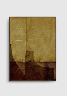 an abstract painting in brown and beige tones