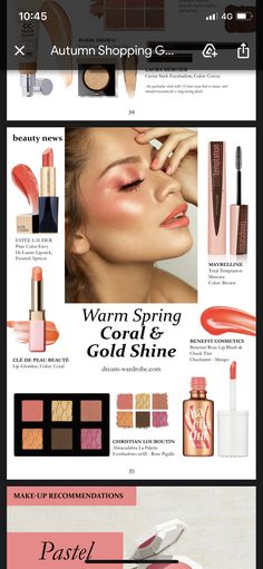 True Spring Outfits For Fall, Bright Spring Eye Makeup, Warm Spring Lipstick Colors