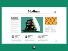 the medium wordpress theme is clean and modern