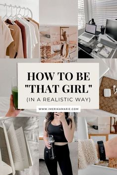 How to be "that girl" but in a realistic way. Sharing how to make your own "that girl" routine that is sustainable and fulfilling to you. Habits To Be That Girl, Habbits To Be That Girl, How To Get Into A Good Routine, How To Get A Routine, How To Make Routine, How To Make Yourself Aesthetic, How To Change My Style Outfits, How To Be Basic, Making A Routine