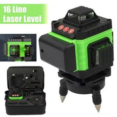 the laser level is in its case and ready to be used