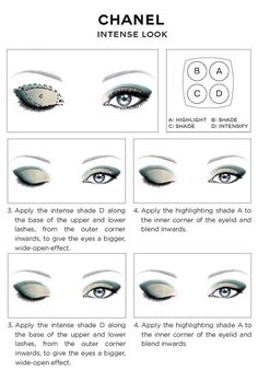 Ähnliches Foto Eye Makeup Chart, Makeup Chart, Chanel Eye Makeup, Makeup Charts, Mekap Mata, Face Chart, Makeup Stuff, Makeup Guide, Chanel Makeup